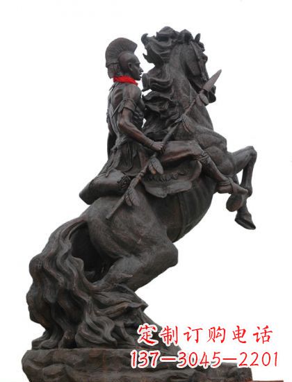 开封战士与马 铸铜雕塑