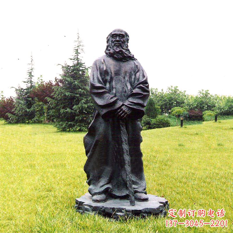 开封张大千铜雕像-公园近代名人著名人物雕塑
