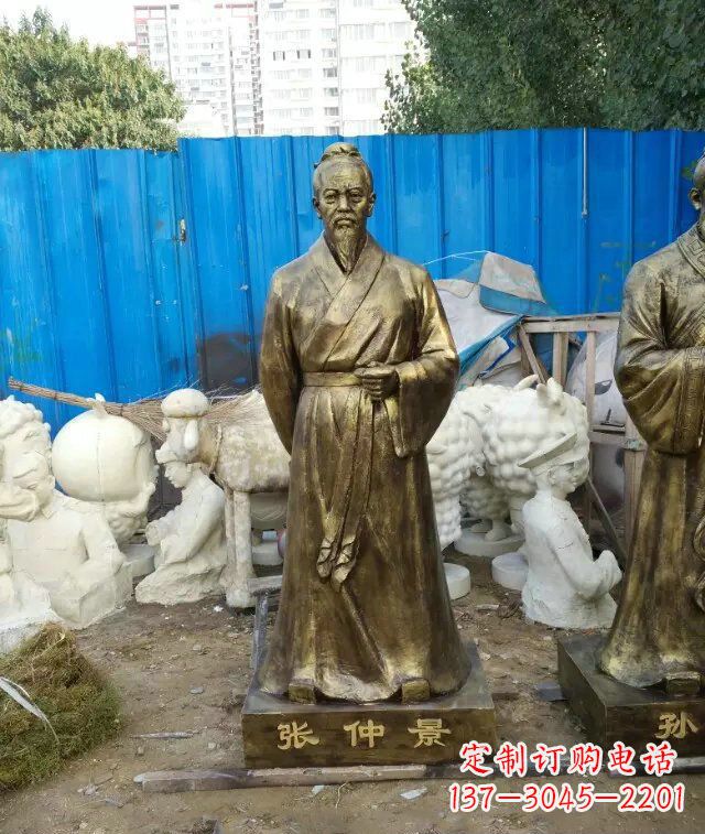 开封张仲景古代医学名人铜雕