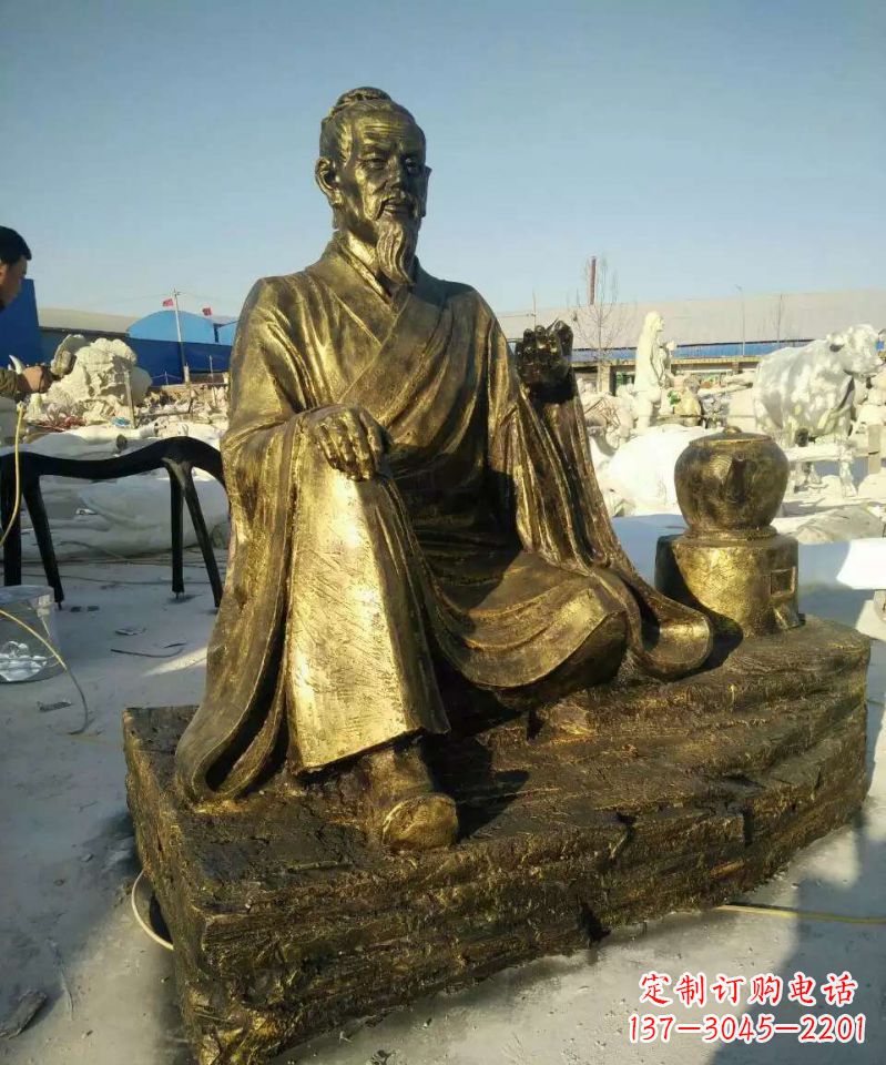 开封张仲景人物铜雕