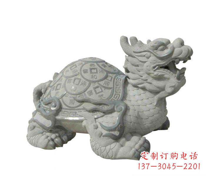 开封招财神兽大理石龙龟石雕