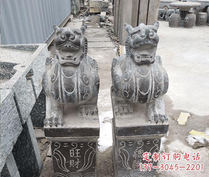 开封招财神兽貔貅石雕 (2)