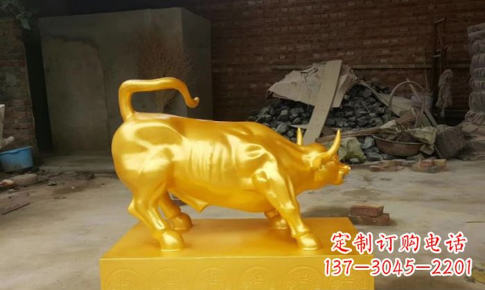 开封招财铜牛雕塑 (2)