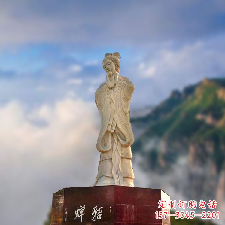 开封中国古代四大美女之貂蝉景观石雕