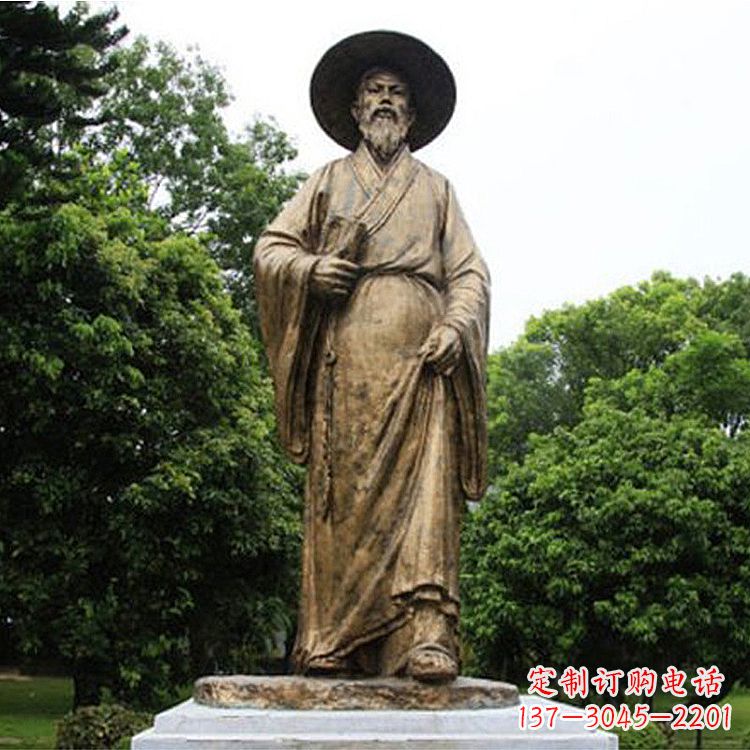 开封中国历史文化名人北宋文学家苏轼苏东坡铜雕像