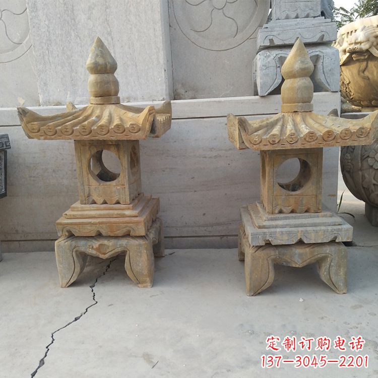 开封中式仿古低墩石灯笼