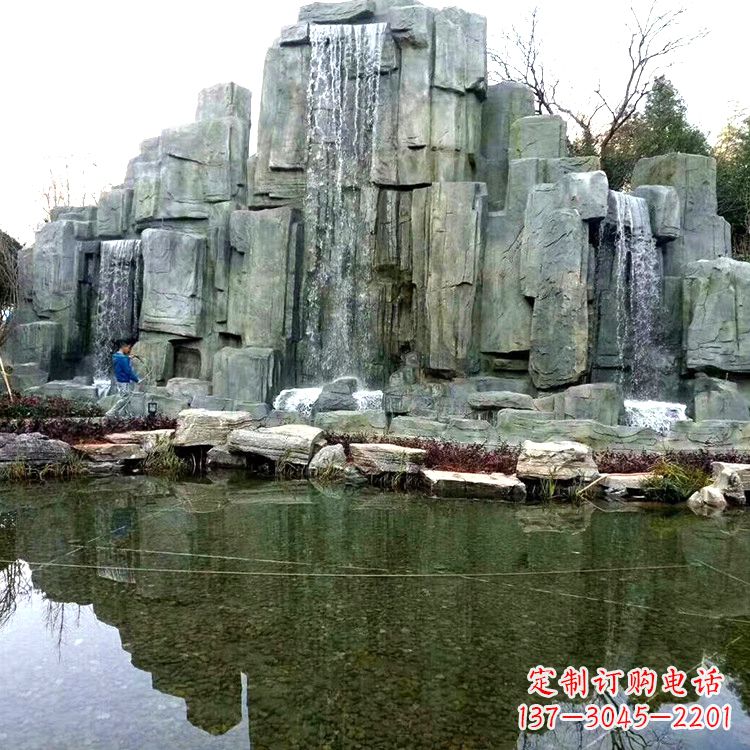 开封中式园林流水假山雕塑