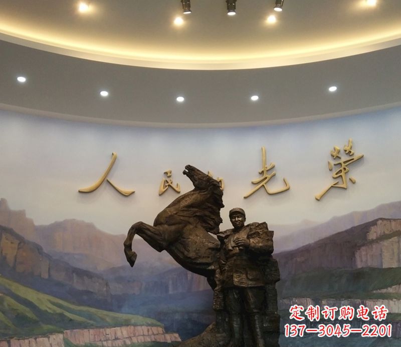 开封朱德人物景观铜雕