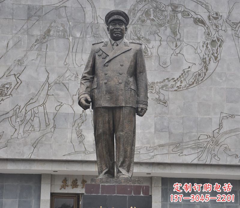 开封朱德人物铜雕