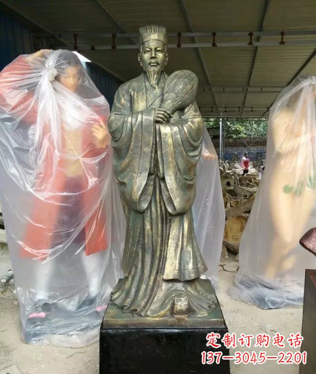 开封诸葛亮古代人物铜雕