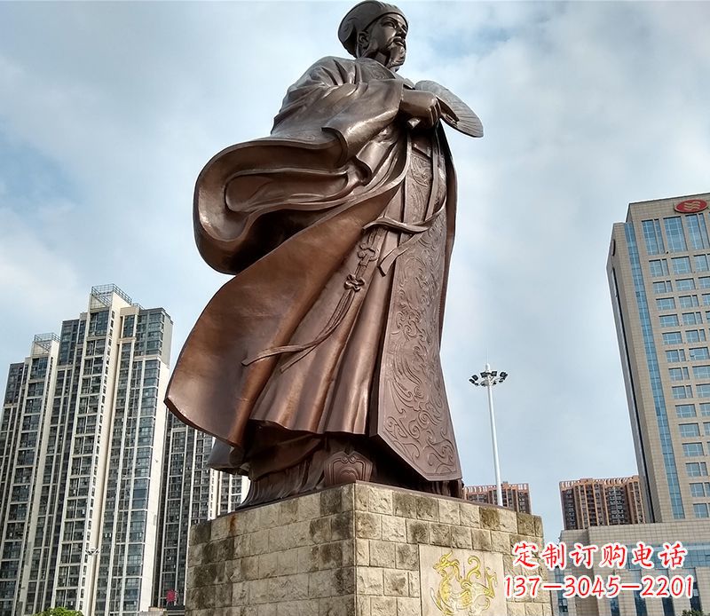 开封诸葛亮人物铜雕