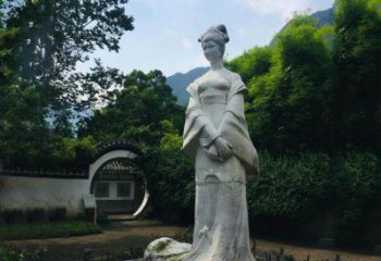 开封园林历史名人塑像王昭君汉白玉雕塑