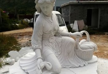 开封中国古代四大美女之西施汉白玉石雕塑