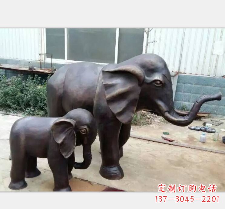 开封铸铜公园大象雕塑