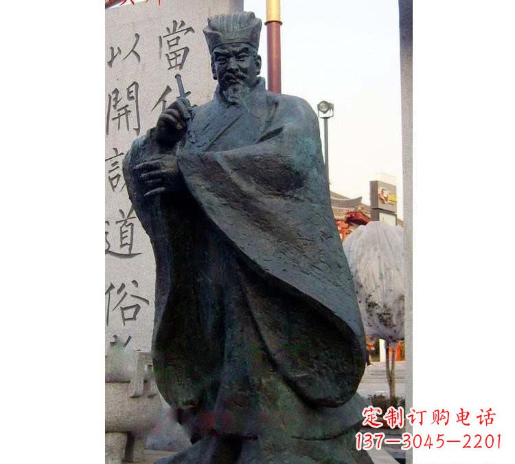 开封铸铜古代名人颜真卿