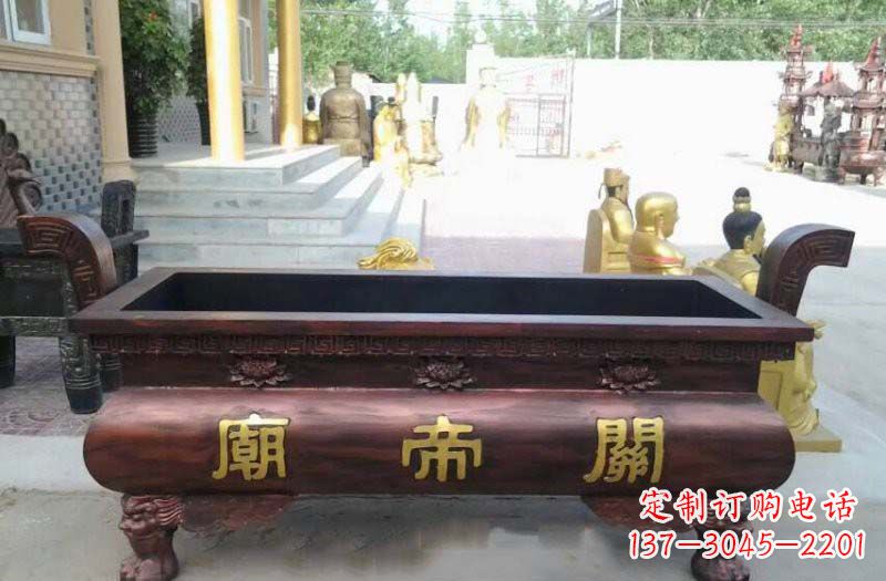 开封铸铜关帝庙香炉