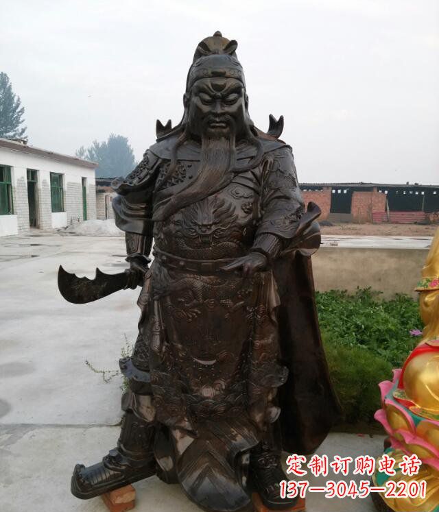 开封铸铜关公像铜雕