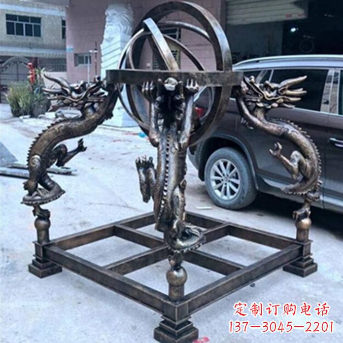 开封铸铜浑天仪景观雕塑摆件