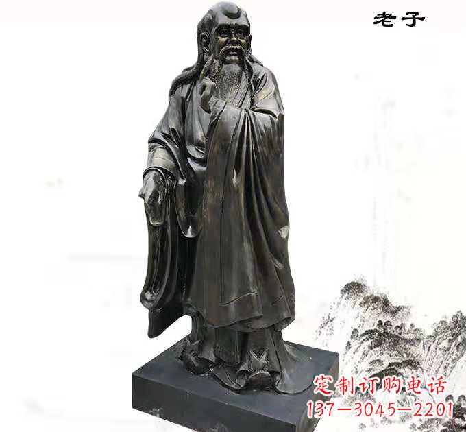 开封铸铜老子雕塑