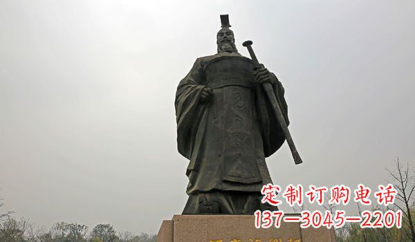 开封铸铜刘邦雕塑