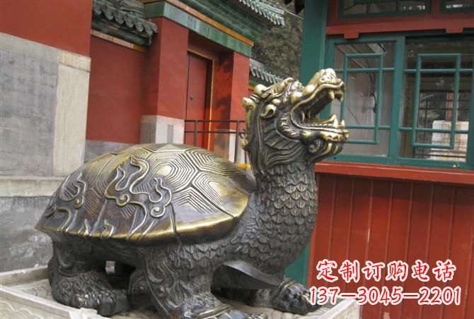 开封铸铜龙龟雕塑