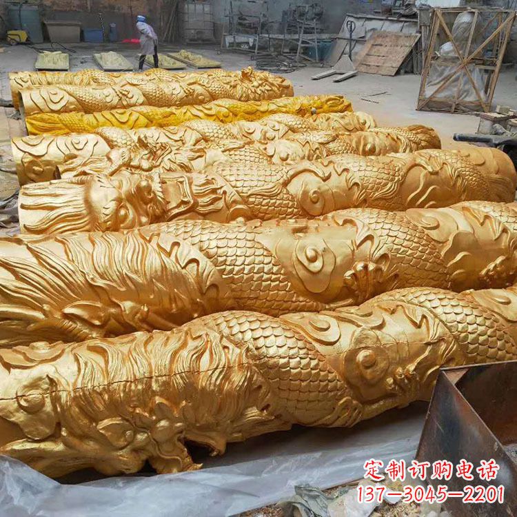 开封铸铜龙柱