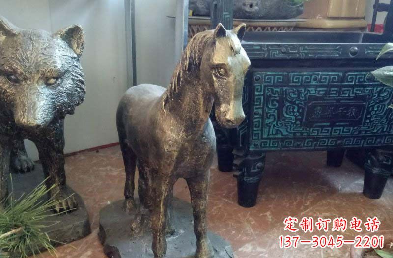 开封铸铜马雕塑222