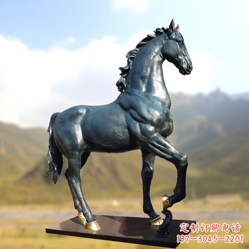 开封铸铜马铜雕塑