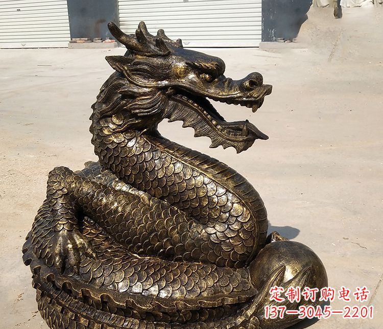 开封铸铜神龙雕塑