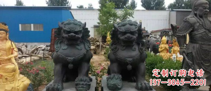 开封铸铜狮子看门狮子铜雕