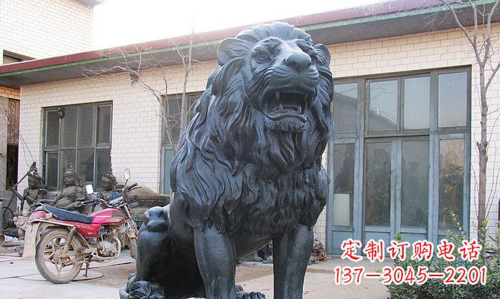 开封铸铜狮子铜雕