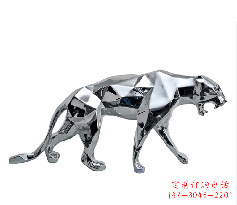 开封豹子雕塑不锈钢