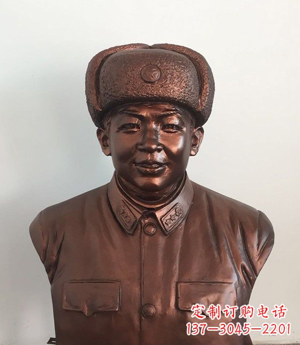 开封紫铜雷锋半身像