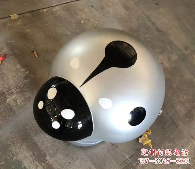 开封瓢虫雕塑不锈钢