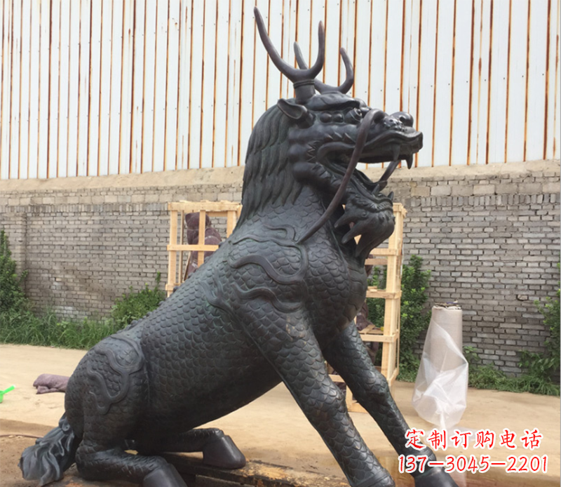 开封瑞兽麒麟铜雕